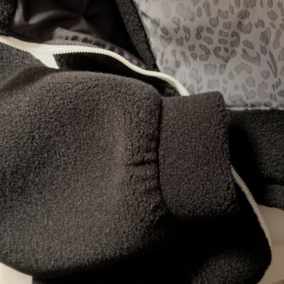 Zara Teddy Fleece & Neoprene Contrast Jacket | Size M - Picture 10 of 10